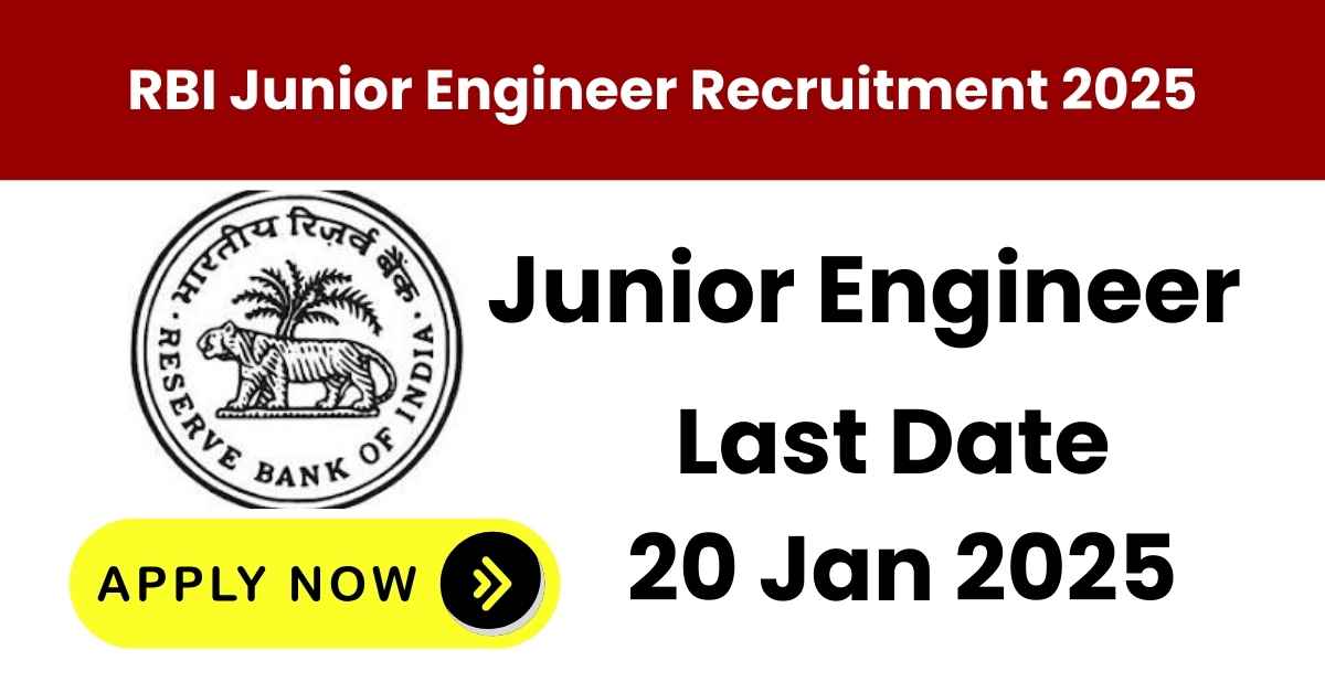 RBI Junior Engineer Vacancies 2025