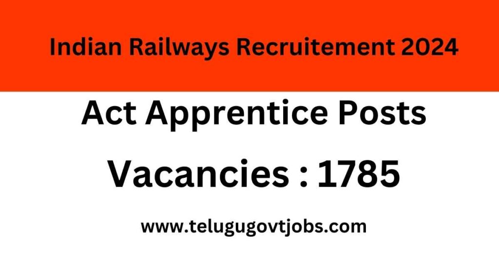 RRC South Eastern Railway Act Apprentice recruitment 2024