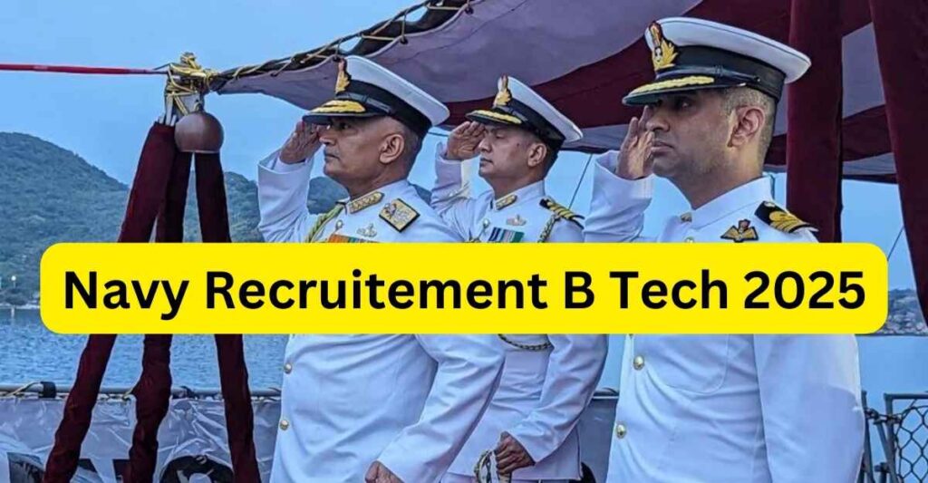 Navy Recruitement Btech July 2025