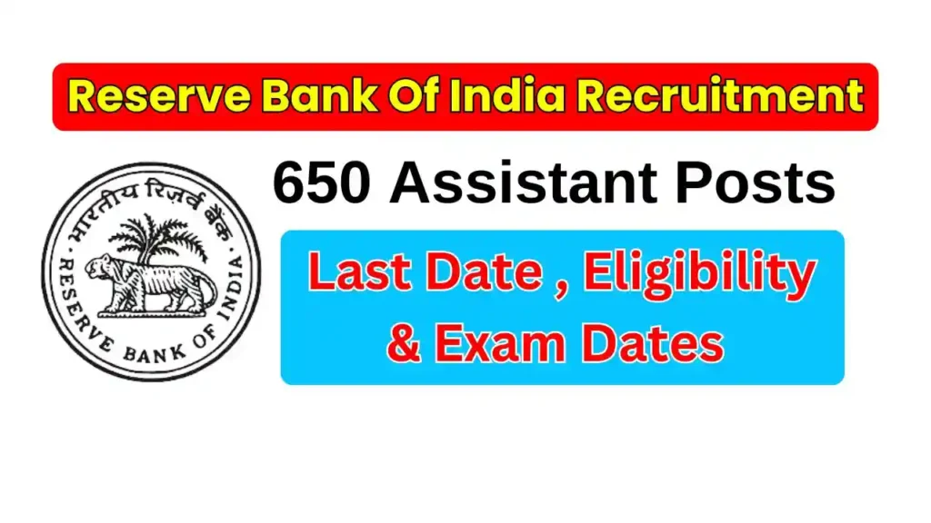 RBI Assistant Recruitment 2026 Apply Online : 650 Vacancies | Application Start Date & Last Date | Eligibility & Exam Dates 1 rbi-assistant-recruitment